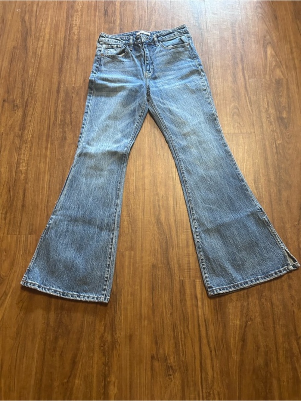 High-Rise Light Blue Flare Jeans